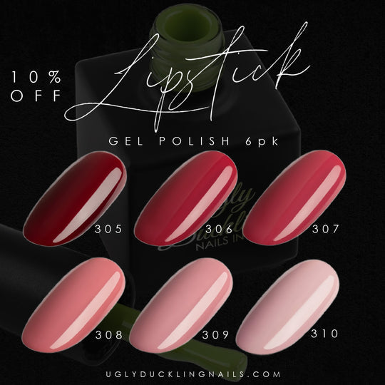GEL POLISH LIPSTICK - 6PK COLLECTION