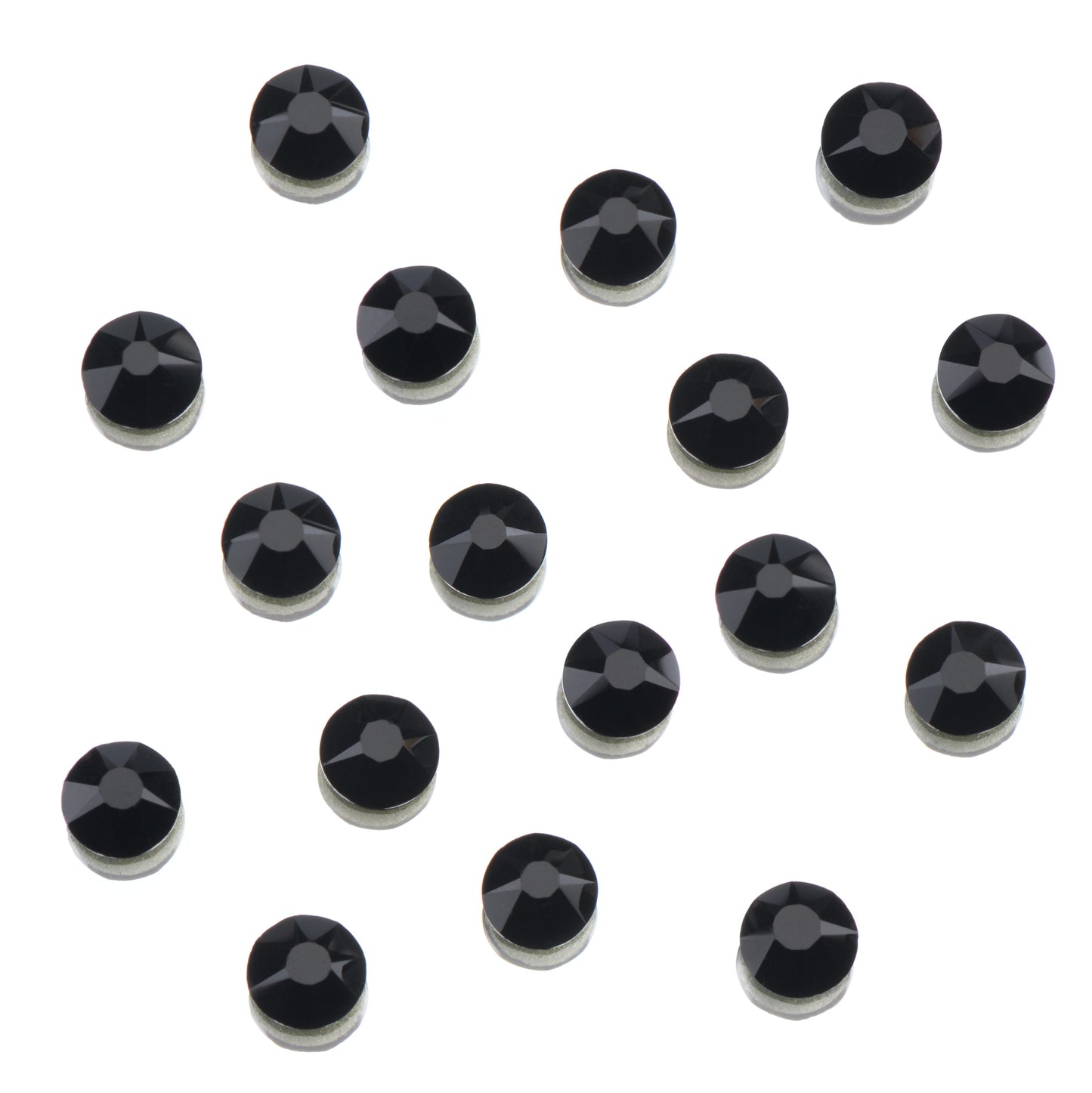 CRYSTALS - FLATBACK ROUND - 144PK JET