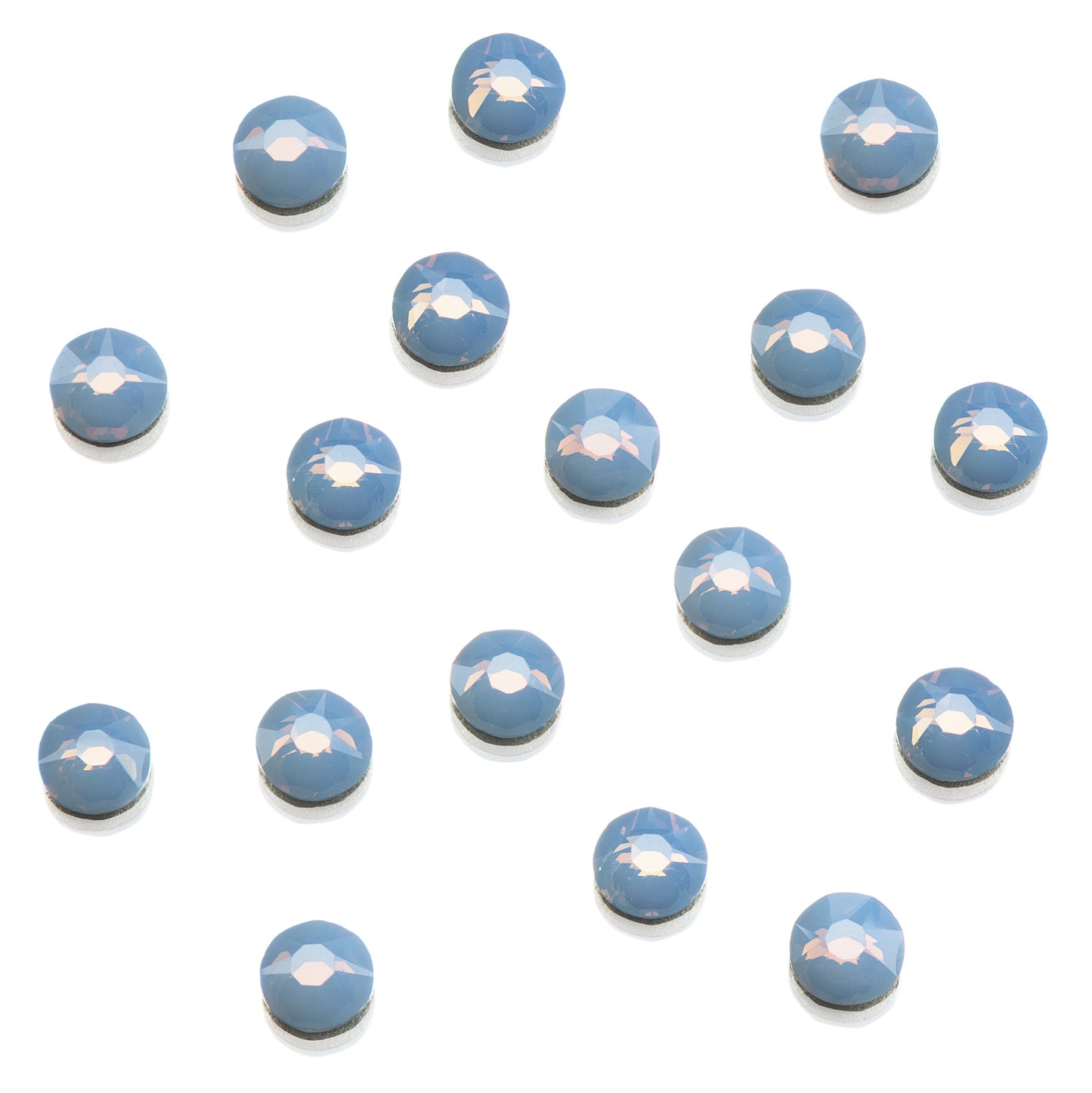 CRYSTALS - FLATBACK ROUND - 144PK BLUE OPAL
