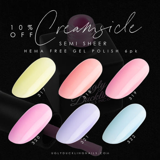 GEL POLISH CREAMSICLE - 6PK COLLECTION