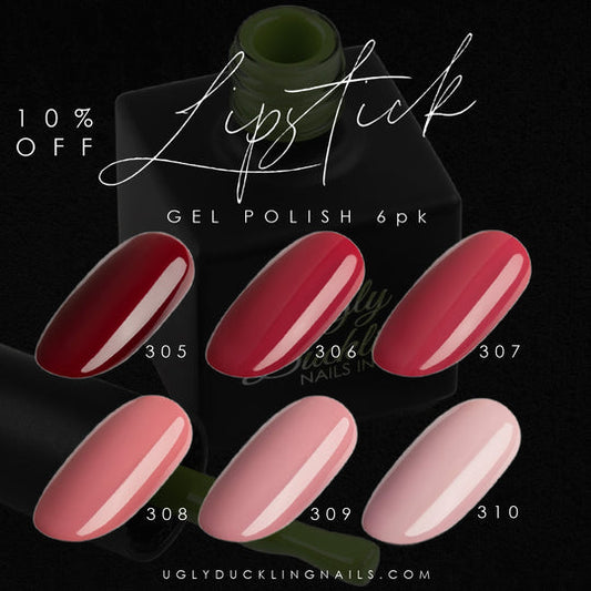 GEL POLISH LIPSTICK - 6PK COLLECTION
