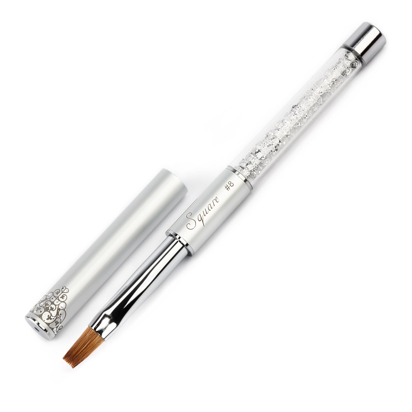 CRYSTAL #8 FLAT (SQUARE) BLEND ACRYLIC BRUSH