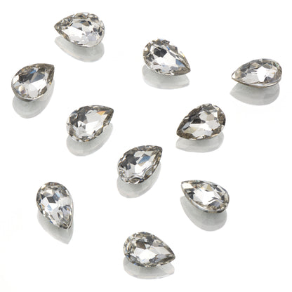 CRYSTALS - POINTED BACK - Teardrop