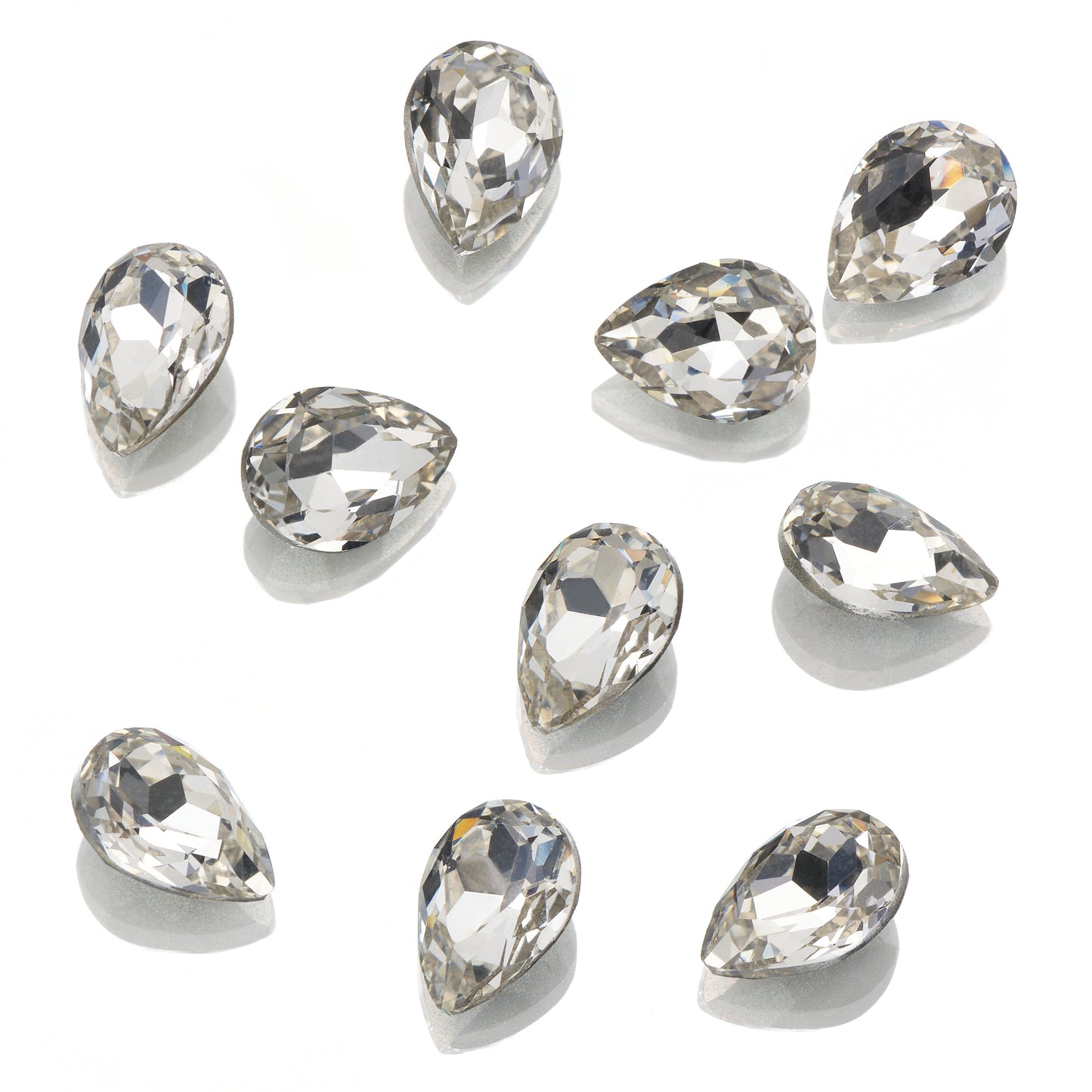 CRYSTALS - POINTED BACK - Teardrop