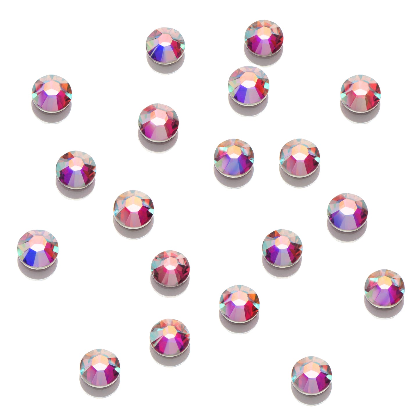 CRYSTALS - FLATBACK ROUND - AB 144pk