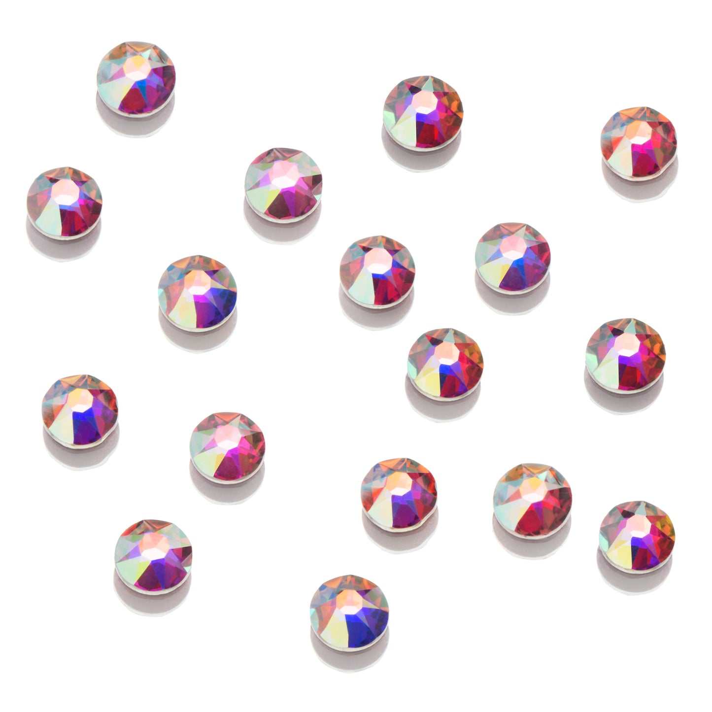 CRYSTALS - FLATBACK ROUND - AB 144pk