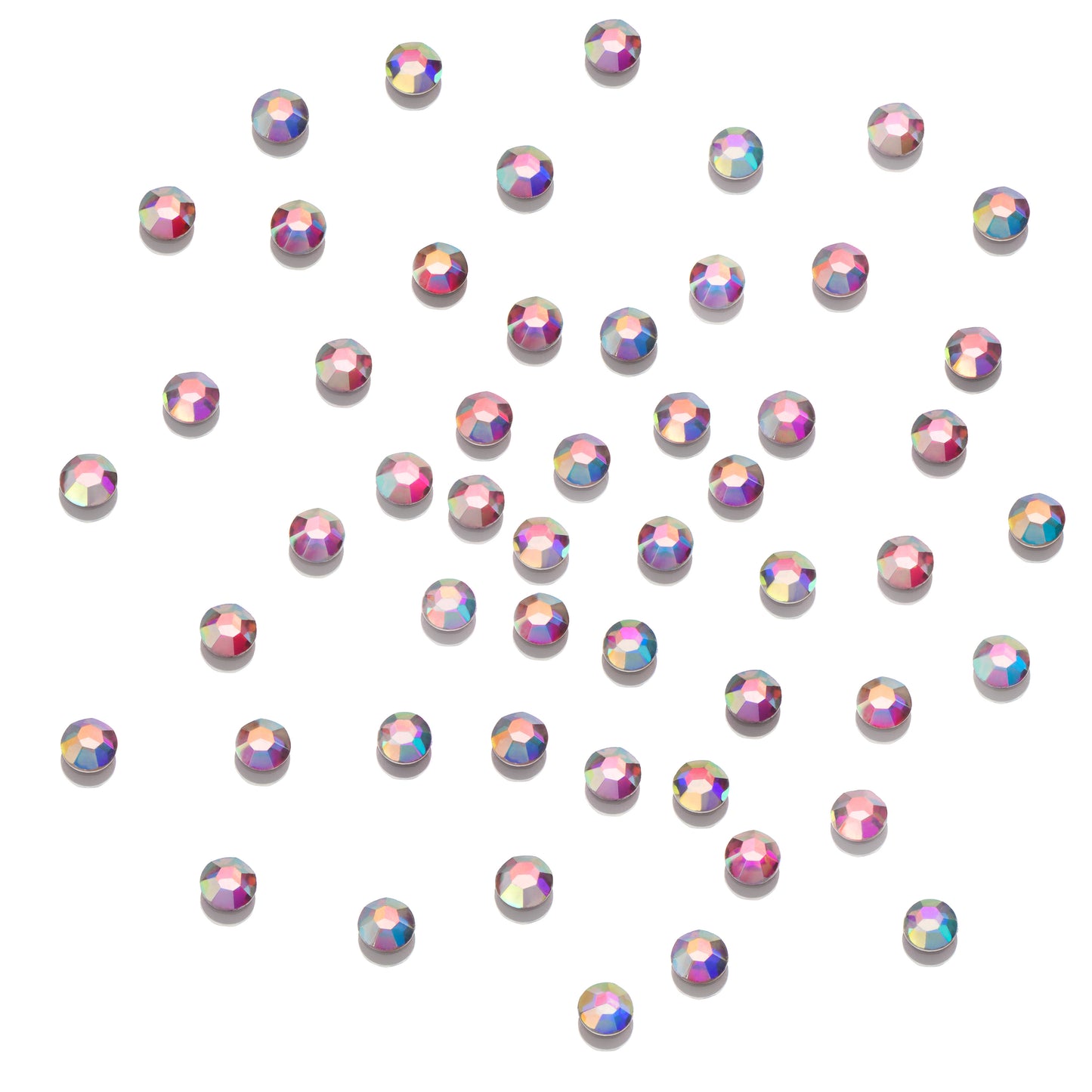 CRYSTALS - FLATBACK ROUND - AB 144pk