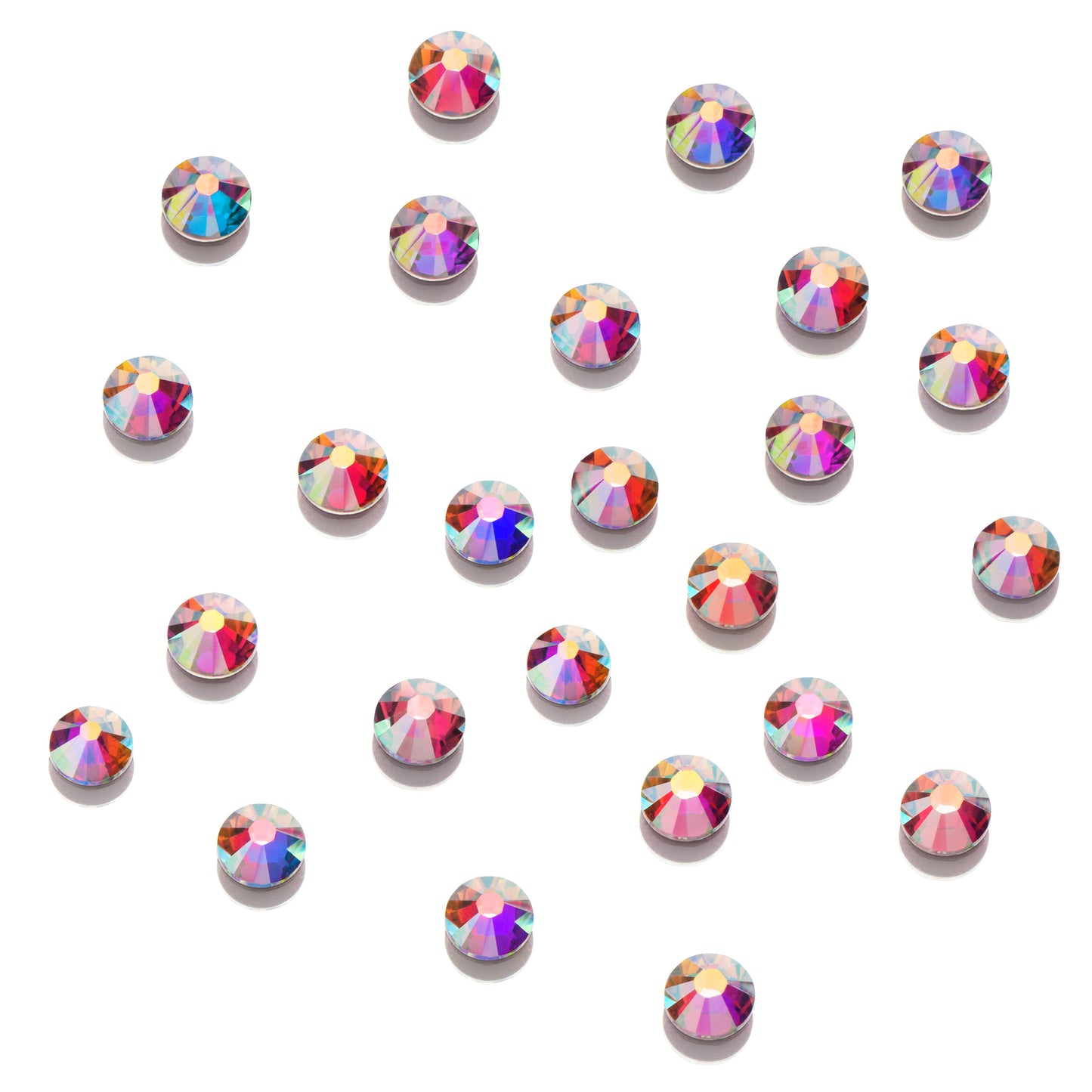 CRYSTALS - FLATBACK ROUND - AB 144pk
