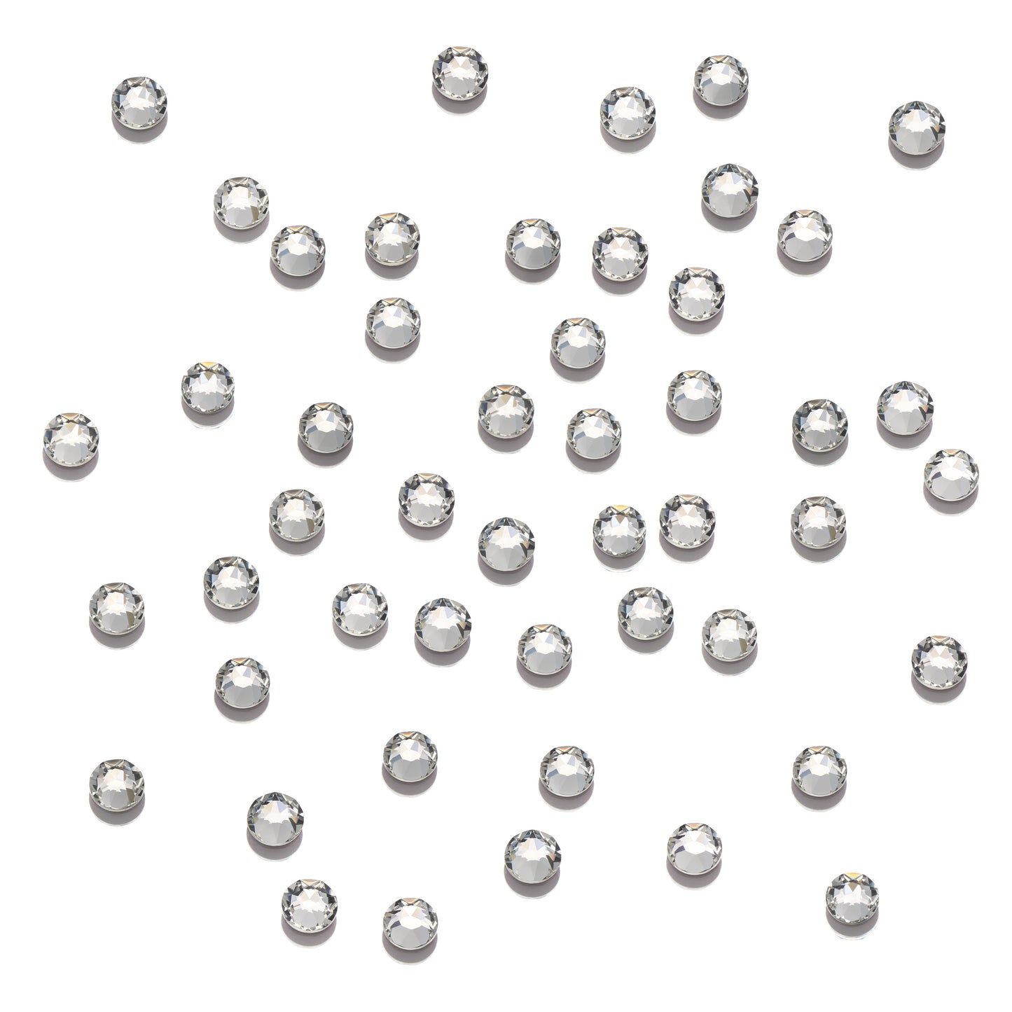 CRYSTALS - FLATBACK ROUND - 144pk CRYSTAL