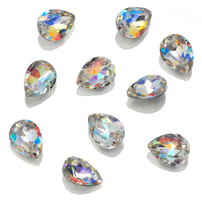 CRYSTALS - POINTED BACK - Teardrop