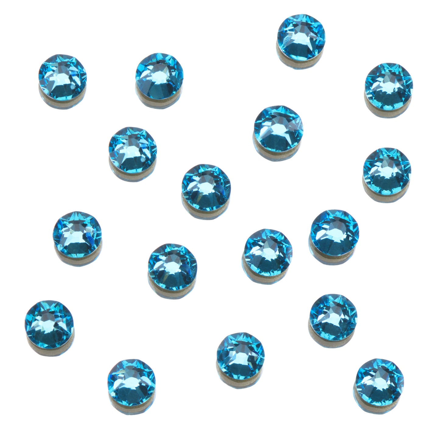 CRYSTALS - FLATBACK ROUND - 144PK AQUAMARINE
