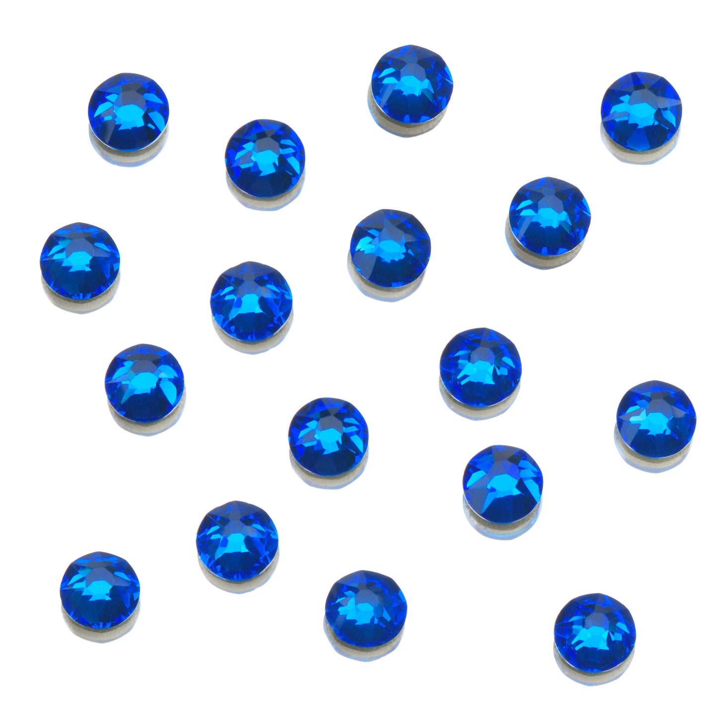 CRYSTALS - FLATBACK ROUND - 144PK CAPE BLUE