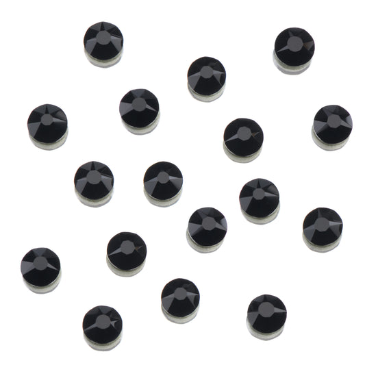 CRYSTALS - FLATBACK ROUND - 144PK JET