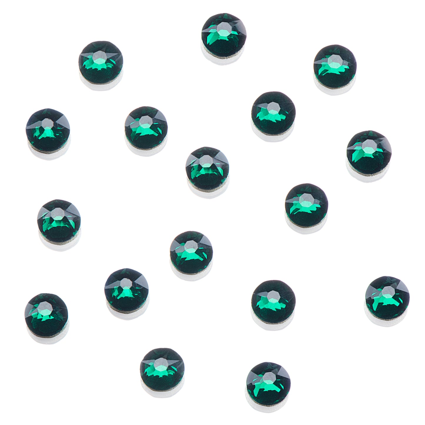 CRYSTALS - FLATBACK ROUND - 144PK EMERALD