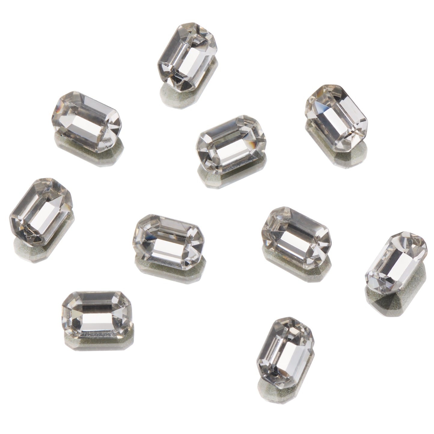 CRYSTALS - POINTED BACK - Rectangle