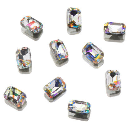CRYSTALS - POINTED BACK - Rectangle