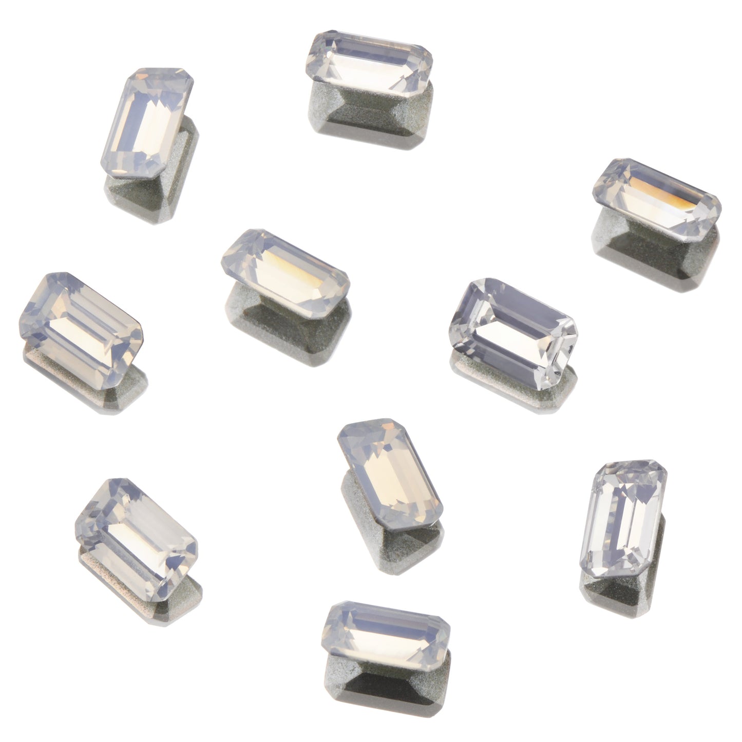 CRYSTALS - POINTED BACK - Rectangle