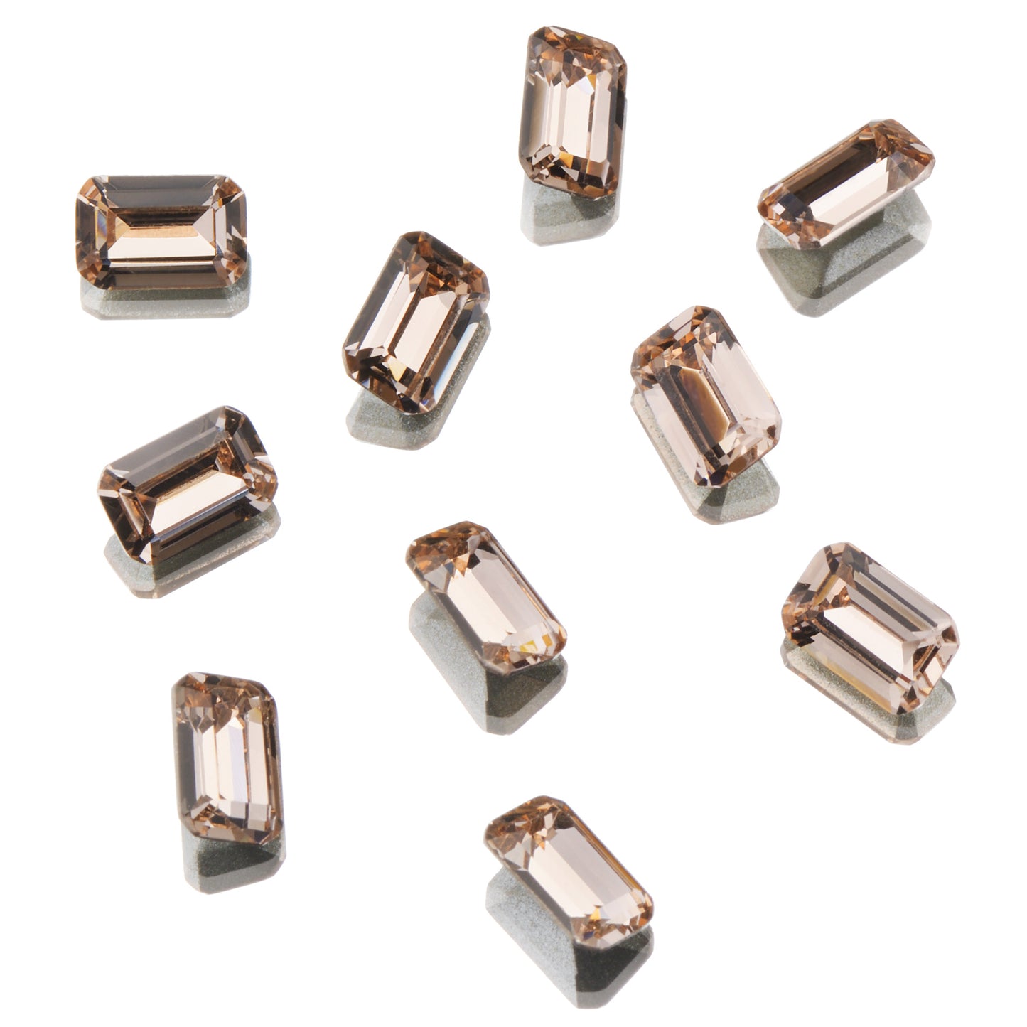 CRYSTALS - POINTED BACK - Rectangle