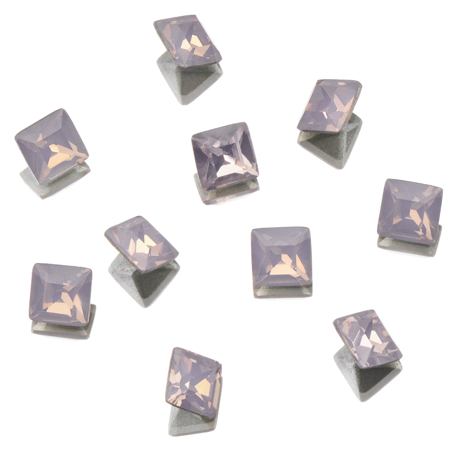 CRYSTALS - POINTED BACK - Square 4mm/6mm