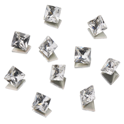 CRYSTALS - POINTED BACK - Square 4mm/6mm
