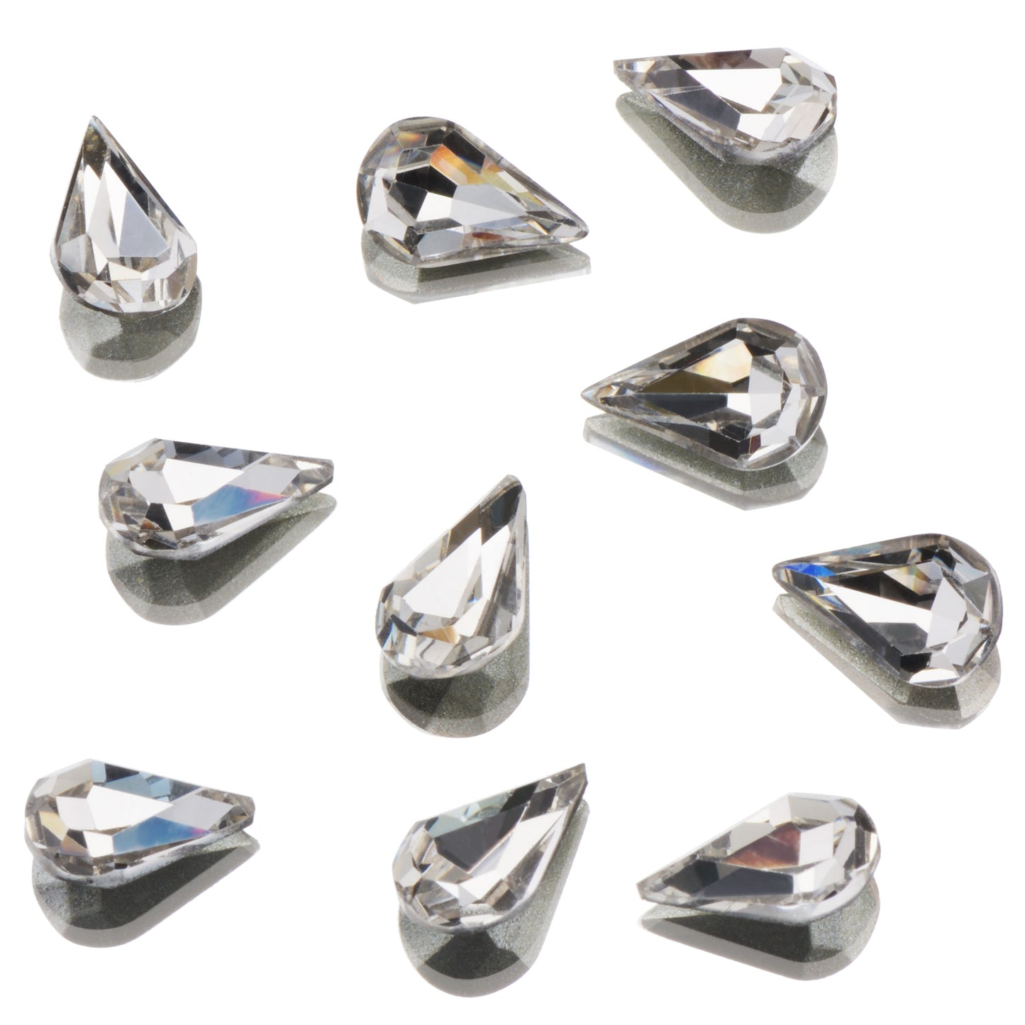 CRYSTALS - POINTED BACK - Teardrop