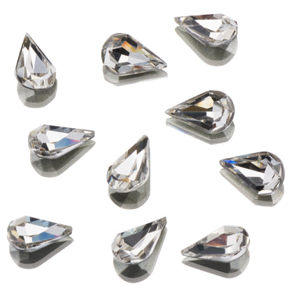 CRYSTALS - POINTED BACK - Teardrop