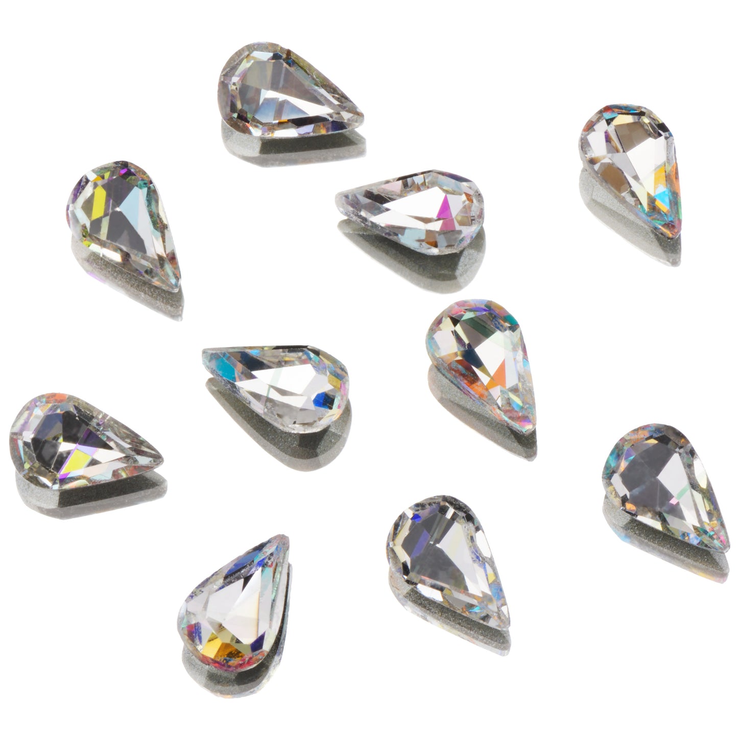 CRYSTALS - POINTED BACK - Teardrop