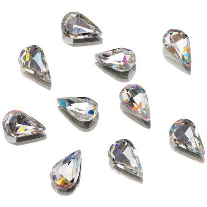 CRYSTALS - POINTED BACK - Teardrop