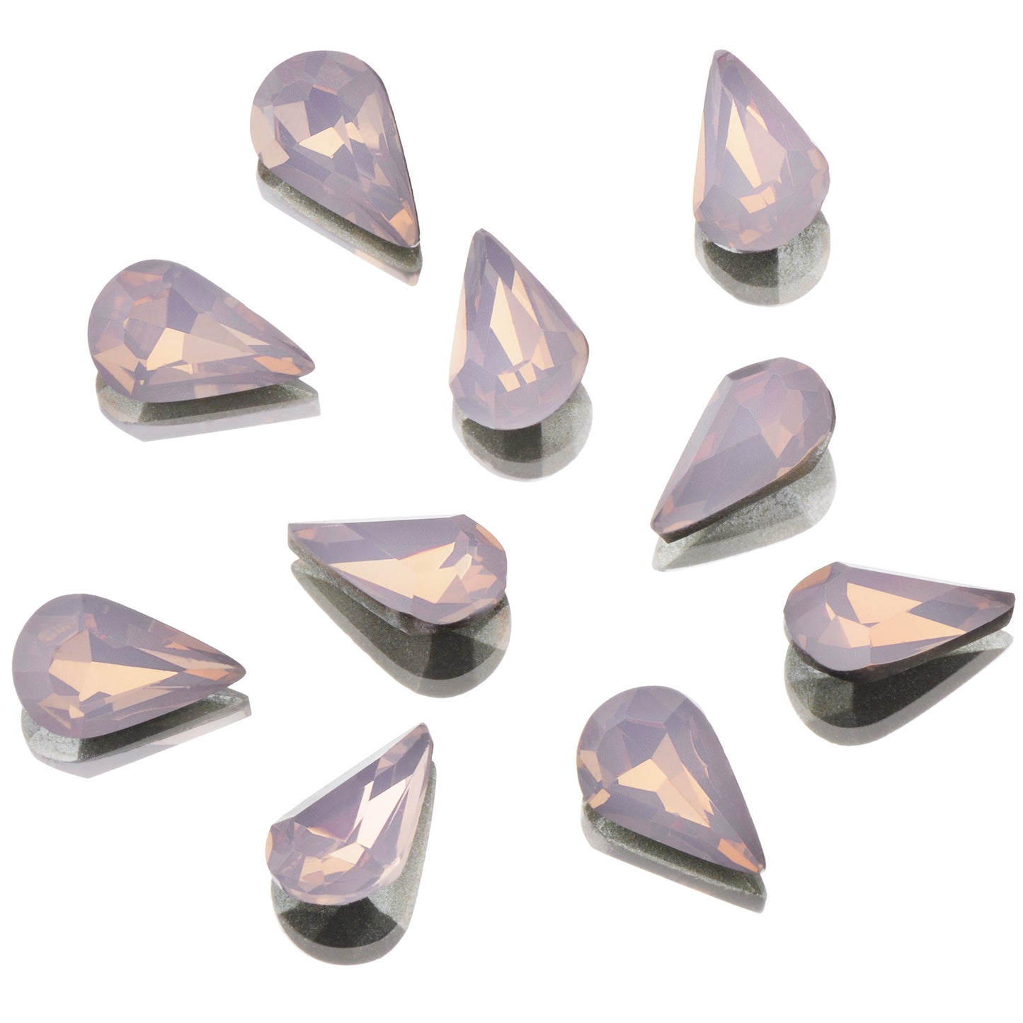 CRYSTALS - POINTED BACK - Teardrop