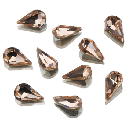 CRYSTALS - POINTED BACK - Teardrop